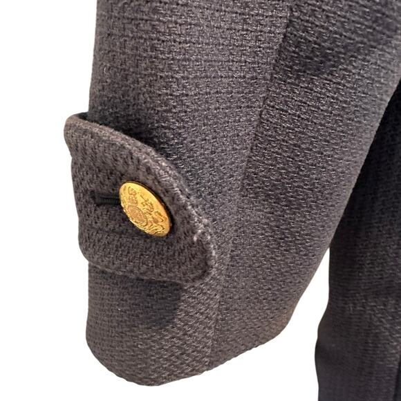 Banana Republic Navy Double Breasted Cotton Peacoat XS Classic Tailored - Picture 9 of 16